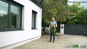 the crazy neighbor nelly kent surprises with petite big ass and tits in wild amateur reality