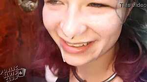 Cum Walk In Public Club With Hardcore Dancing And Night Vibes