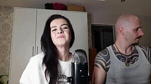 petite brunette amateur mistress answers sexy pegging questions