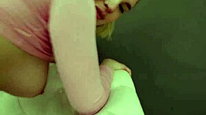 very hard and wet for greta foss with anal toys and buttplug in chubby casting