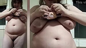 Slut Displays Her Curvy Body Compilation