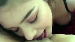 Amateur lesbian couple enjoys oral sex with girlfriend licking to orgasm