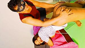 Desi girl gets fast fuck in anal and pussy with cumshot in quickie style