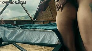 Lesbianas Follando En Un Glamping Al Ritmo De La Musica With Dildo Toys And Tattoos