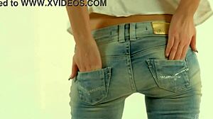 Hey check out this gorgeous blonde Ksenya B stripping her clothes for a wild wet solo party.