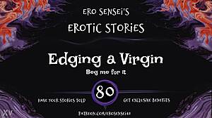 Edging virgin with erotic audio for women in pov session