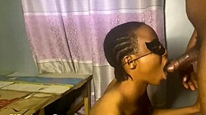 Horny Ebony Babe Licks Skinny Ass In Petite Black Narrow Action