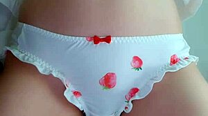 your classmate in cute underwear gets secretly addicted to intense vibration sessions