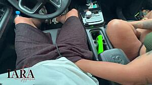 so this latina with big tits and ass gave a blowjob in my exs car during outdoor fun