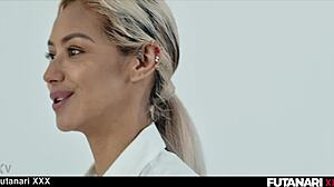 Futa School Orgy Features Lesbian Anal Fucking And Creampie Squirting In Group Action