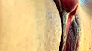 Wife enjoys intense hotel session with well-endowed black guy, cumming hard on his cock while husband films and joins in the cum finale.