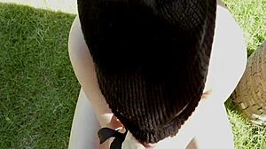 Horny Asian Teen Takes Outdoor Anal With Tight Ass!