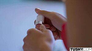 Oh man, I can't believe how Tushy sex therapist Gianna gets obsessed with anal fantasies... like, bent over doggystyle and gaping with cum in mouth.