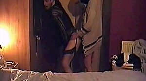 Bisexual Crossdressing Sissy Mark Wright Gets Ass Fucked And Anal Hooked. Then Cumshot Hits Girlfriend's Masked Face In Homemade Video.