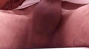 He reveals his massive cock in a solo display