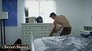 sweet sinner - seductive latina spreads her round ass wide open as she takes a ride on a hard dick in missionary