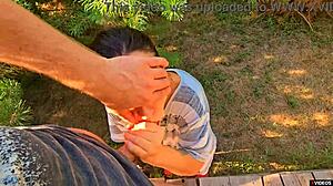 Rubbing Panties for Horny Stepsister and Powerful Cumshot