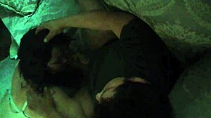 Hidden Camera Captures Amateur Wife Giving a Blowjob