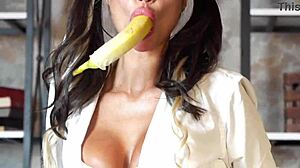 nerd student monika fox does homework with big prolapse squirt free