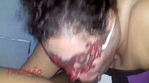 Amateur Latina with huge natural tits gets rough anal pounding but ends with cum in mouth humiliation