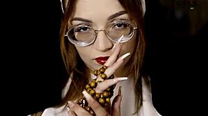 Freirinha Madalena POSES beautifully in her PIERCED NIPPLE photoshoot with exotic Brazilian flair and monster cock elements