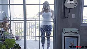 Holy shit, my stepmom's acting as my personal maid with those big tits and young body!