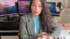 naughty boss guides pov handjob meeting