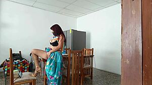 sinful maid spreads her pretty pussy open for daddy's domination