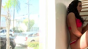 Horny babe eagerly sucks on stiff hard cock