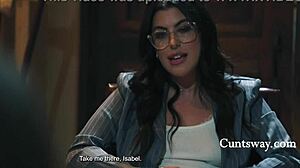 The Piano Sets Scene For Scarlett Mae And Chanel Camryn's Passionate Cunilingus