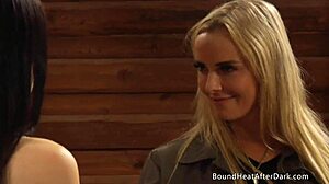 Busty Naked Pale White Lesbian Slave Gets Fingered By Mistress In Bondage. Big Ass And Tits Add To Orgasm Intensity.