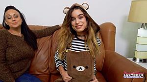 Big titted inked Pamela Morrison gypsy fingers her twat and gives a wet BJ