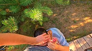 Rubbing Panties for Horny Stepsister and Powerful Cumshot