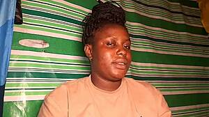 First-time ghetto black Belinda contrasts softcore solo intrigue