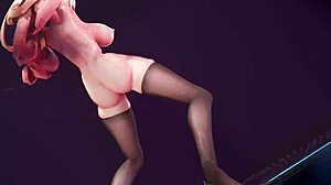 Hey, check out this bitch knight doing an mmd dance with big moves.