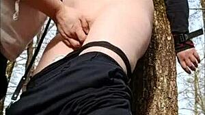 Esclave SA in Broceliande Forest for Bondage and Submission Session