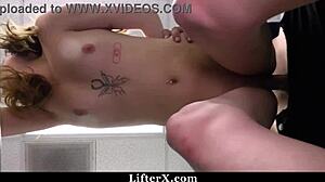 Nice Loss Prevention Officer Makes A Deal With The Birthday Gal By Ripping Her Clothes And Fucking Her Bent Over In Garage! - Lifterx.