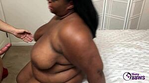 I uh love how this bbw ebony babe Olivia Leigh gets that facial on her tight wet pussy