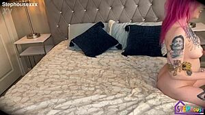 why not bend over this tattooed alt girl for doggystyle voyeur fun?