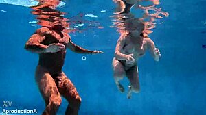 Whoa, that underwater fuck led to golden shower facial on australian chick