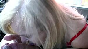 blonde cougar fucked in a car 4935 2 1 - with blowjob and group licking fun