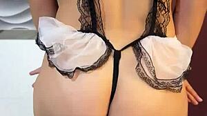 session 1 strip and sexy dance by amateur latina in see-through clothes