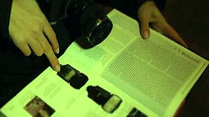 Nerdy girl with glasses gets roughly impaled on strapon in pov