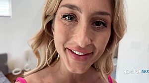 Private House Tour Turns Into Wild Blonde Slut Riding Cowgirl In Hardcore Reality