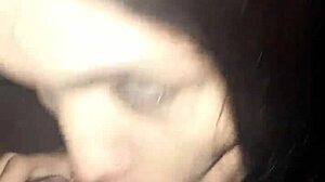 Brunette Brazilian transsexual plays sensually in parking lot