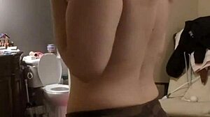 In this softcore solo scene, a curvy beautiful woman undresses slowly during her workout routine.