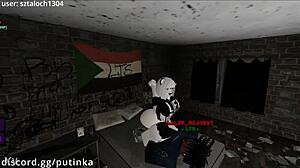 Snowbunny girl, why let that BBC with monster cock fuck your pussy to creampie in Roblox condo cheating session?