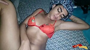 Amateur Latina teen slut bends over for rough doggystyle anal bareback