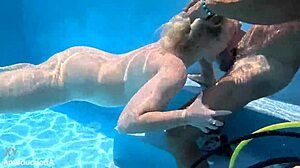 Whoa, that underwater fuck led to golden shower facial on australian chick