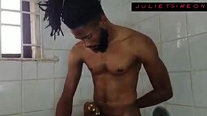 yah we totally did it in the bathroom with hard doggystyle and big cock rough action